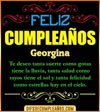 Frases de Cumpleaños Georgina
